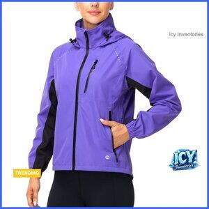 Lightweight Waterproof Cycling Rain Jacket Hooded Windbreaker UPF 50+